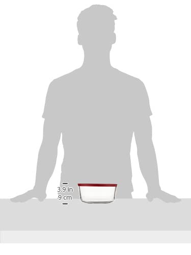 Anchor Hocking 7-Cup Round Food Storage Containers with Red Plastic Lids, Set of 4 - Image 5
