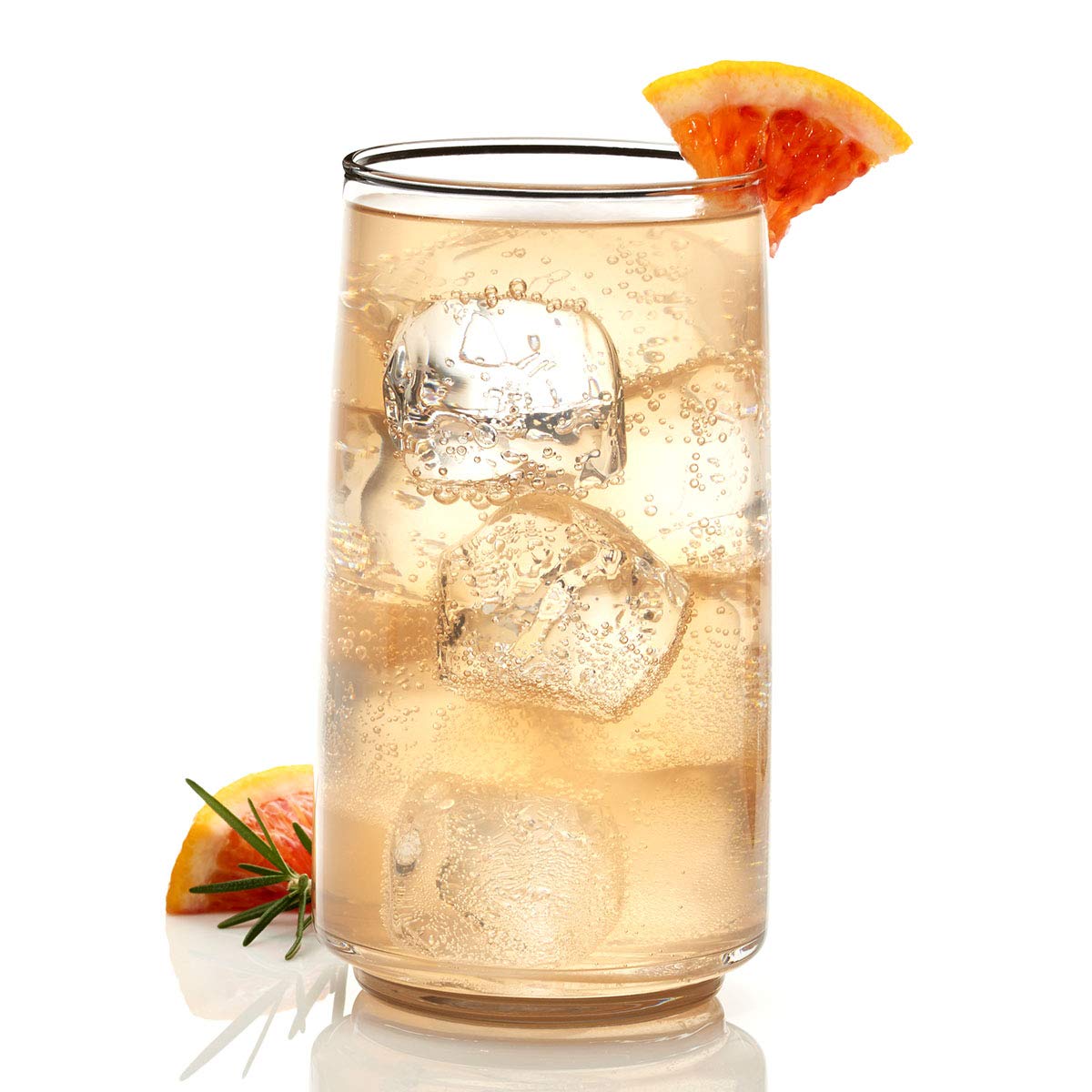 Anchor Hocking Finlandia Drinking Glasses, 16 Piece Set, (8) 12 Ounce, (8) 16 Ounce, Clear Glass - Image 3