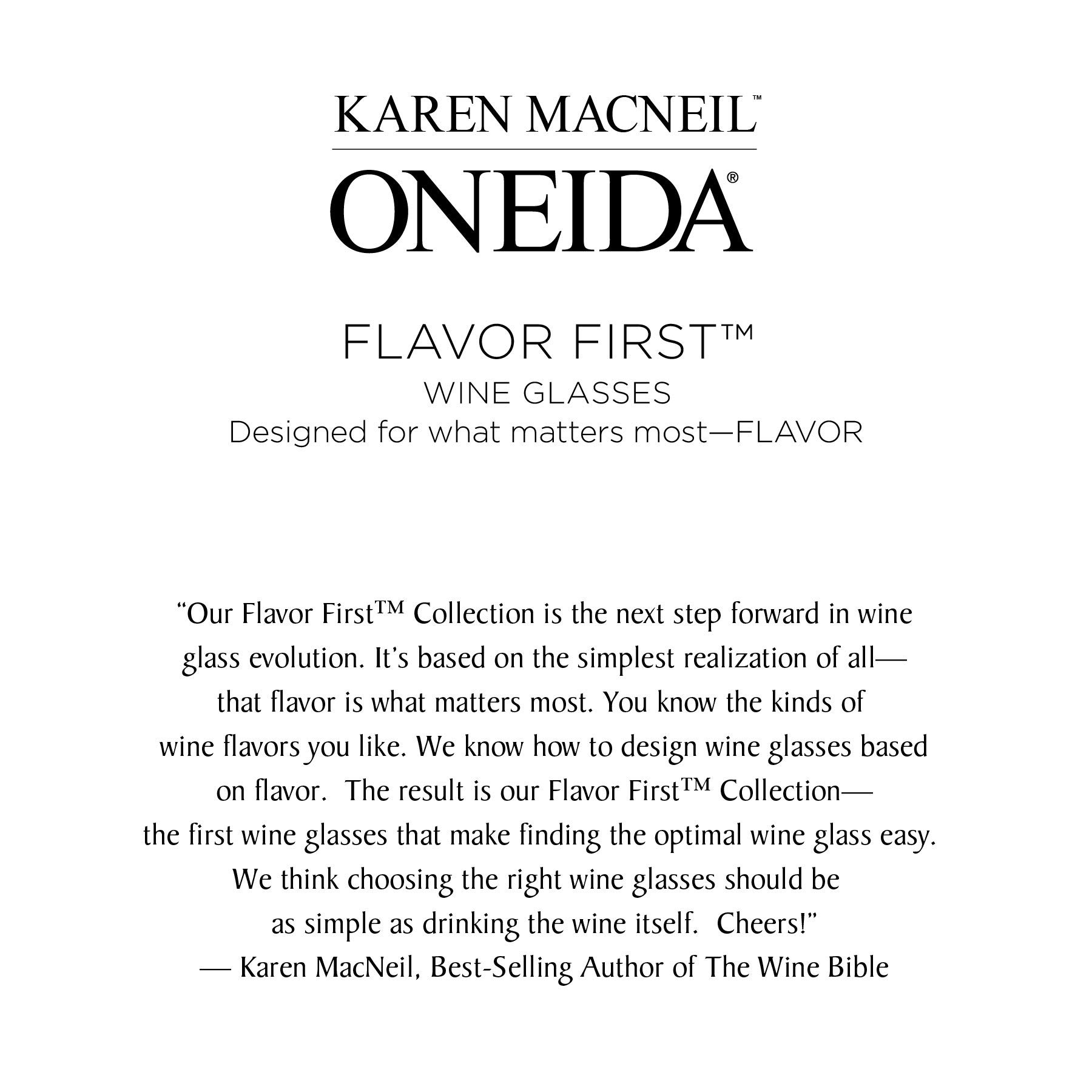 ONEIDA Flavor First, Crisp & Fresh, Set of 4, Crystal Wine Glasses by Karen MacNeil, Designed for Champagne, Rosé, and White Wines - Image 7